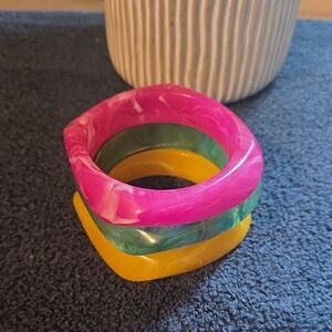 Fashion Jewlery Colorful Fun Vibrant Bangle Set